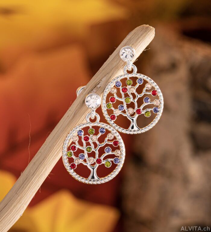 E-727_6 Baum des Lebens Ohrhänger – Bild 1