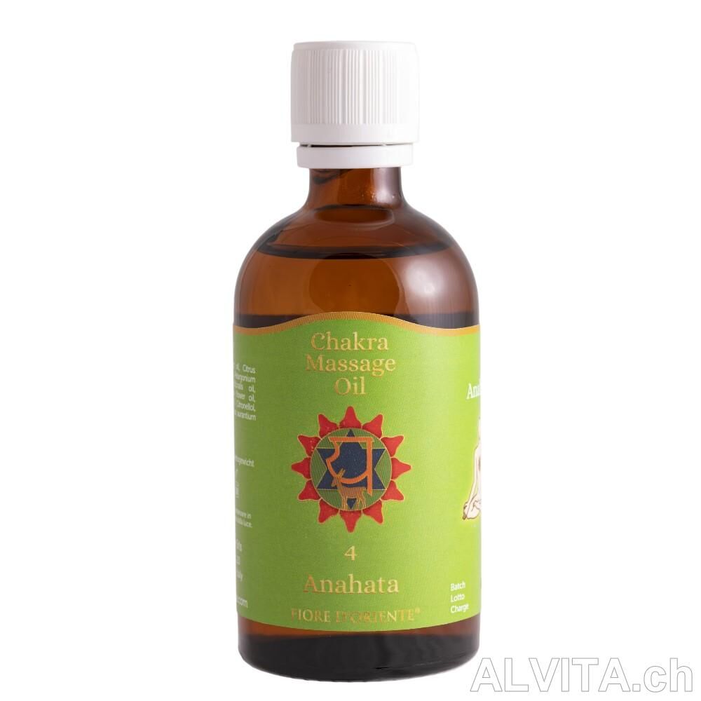 Herz-Chakra Massage Öl 100 ml (Anahata)