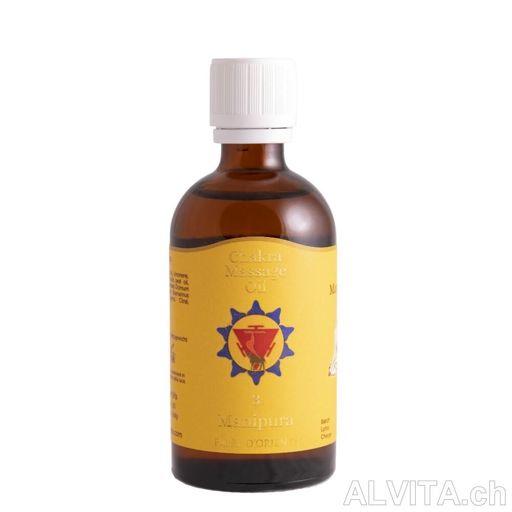 Solarplexus-Chakra Massage Öl 100 ml (Manipura)