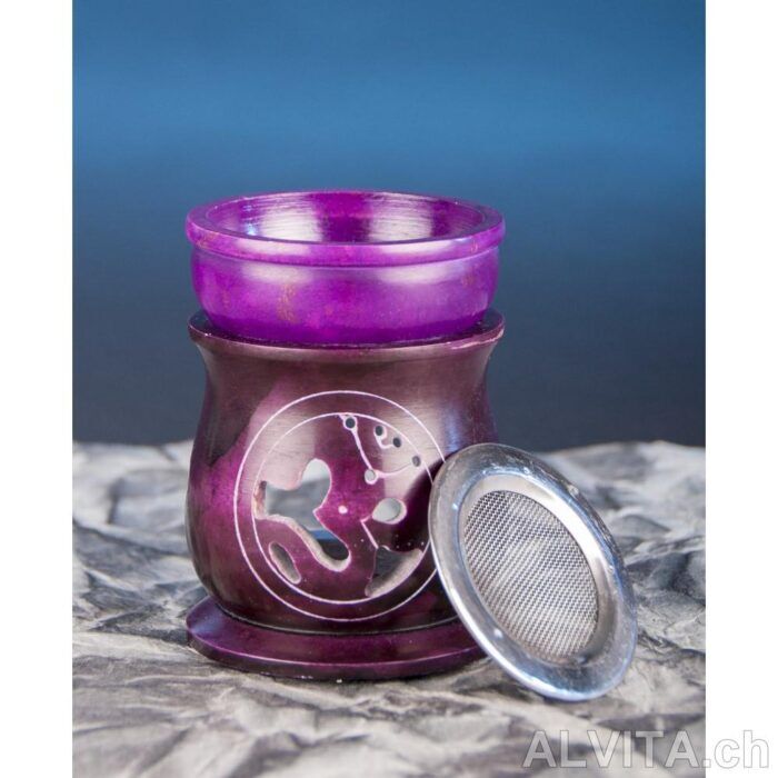 Aromalampe OM, mit Sieb, violett Aromalampe OM, mit Sieb, violett