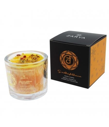 sakral chakra kerze Duftkerze Sakral Chakra aus der Zarya Collection – Bild 1