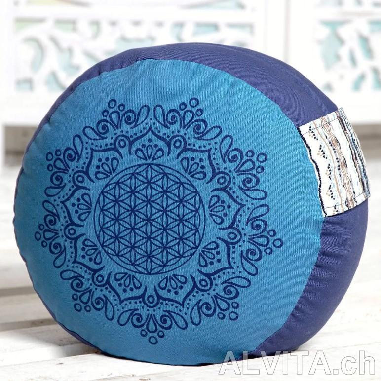 Meditationskissen rund -  azur/ozean von Spirit of OM – Bild 1