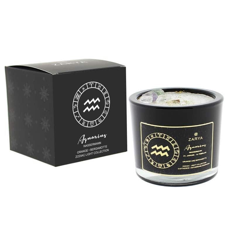 Sternzeichenkerze Wassermann klein – Bild 1