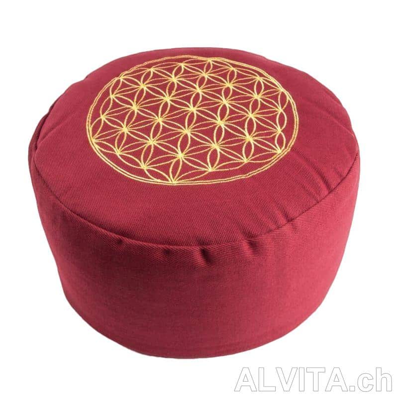 Blume des Lebens Meditationskissen rot Berk Blume des Lebens Meditationskissen rot Berk