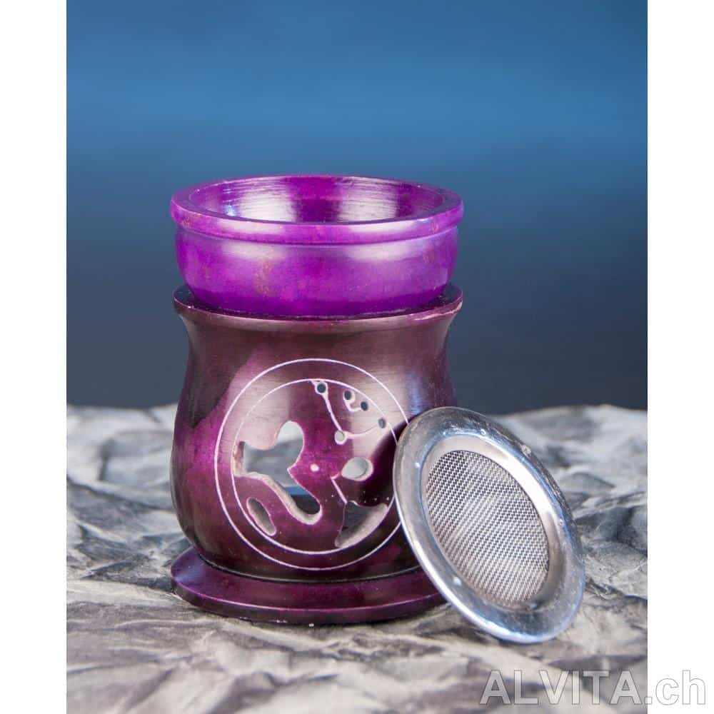 Aromalampe OM, mit Sieb, violett Aromalampe OM, mit Sieb, violett
