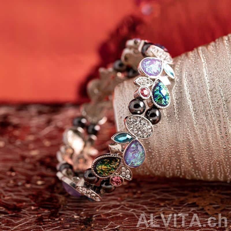 Kristallarmband Sternenstaub mit Hämatit – Bild 1