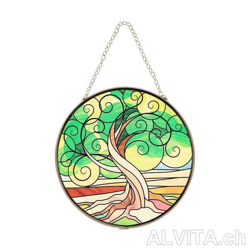 Yggdrasil Fensterbild Glas – Bild 1