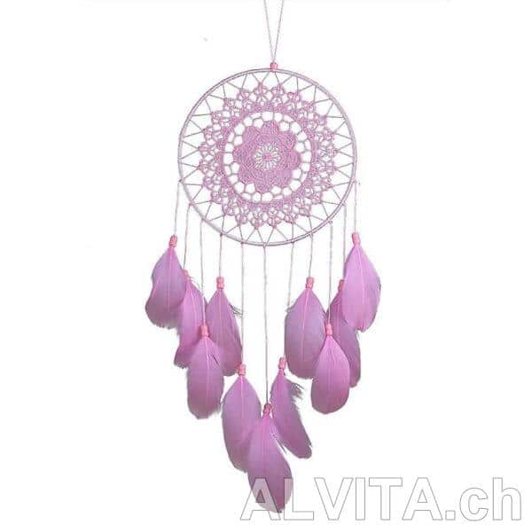 Traumfänger rosa "Pink Buffalo" – Bild 1