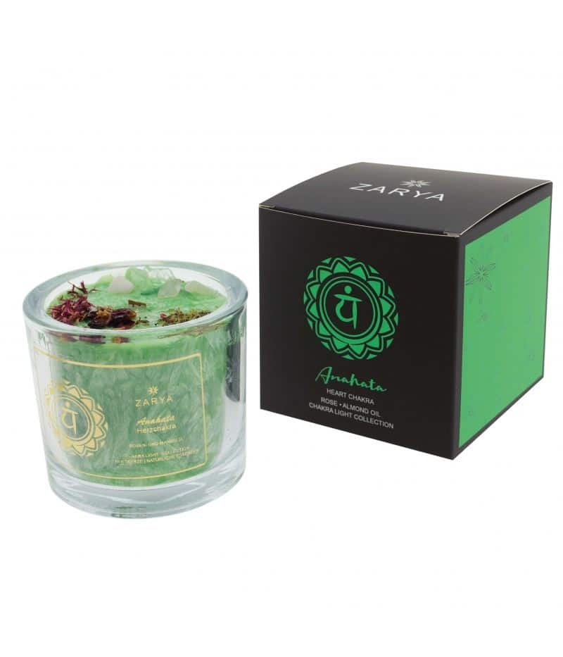 Duftkerze Herz Chakra aus der Zarya Collection – Bild 1