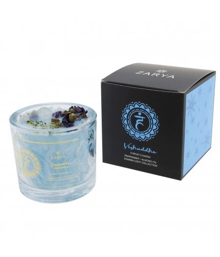 Duftkerze Kehl Chakra aus der Zarya Collection – Bild 1