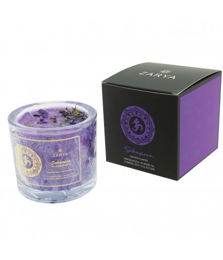 Duftkerze Kronen Chakra aus der Zarya Collection – Bild 1