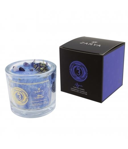 Duftkerze Drittes Auge Chakra aus der Zarya Collection – Bild 1