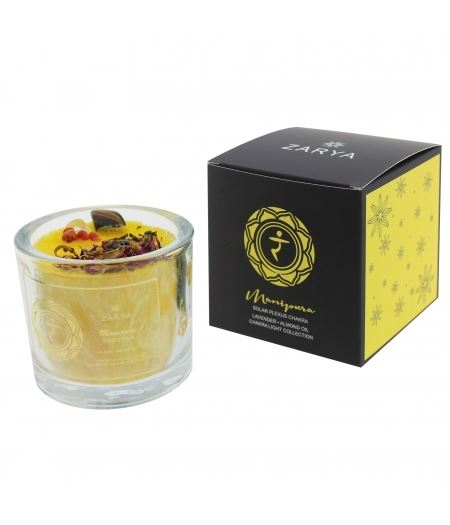Duftkerze Solar plexus Chakra aus der Zarya Collection – Bild 1