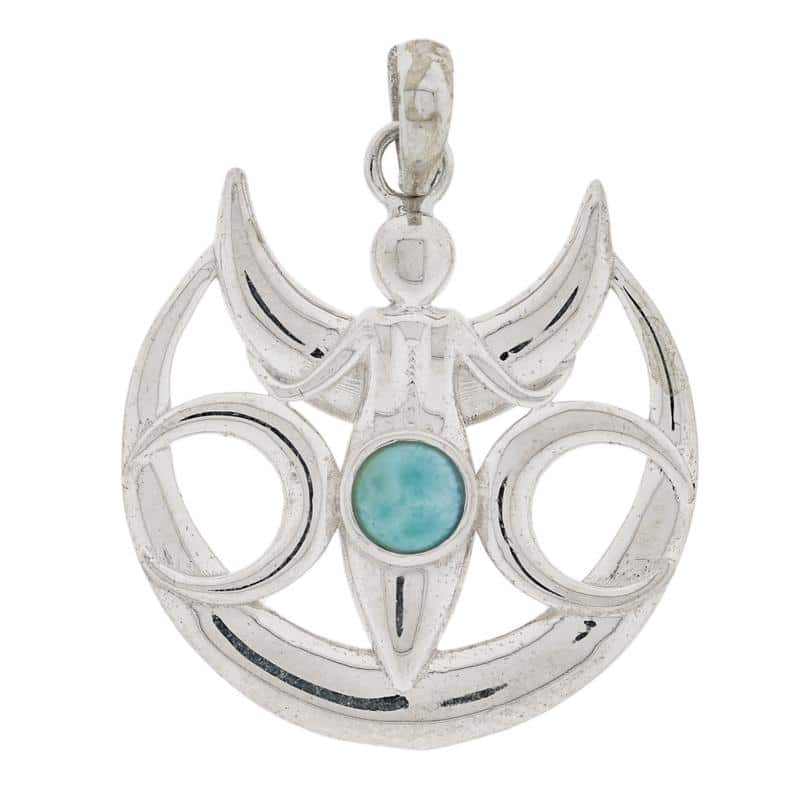Dreifache Mondgöttin mit Larimar – Bild 1