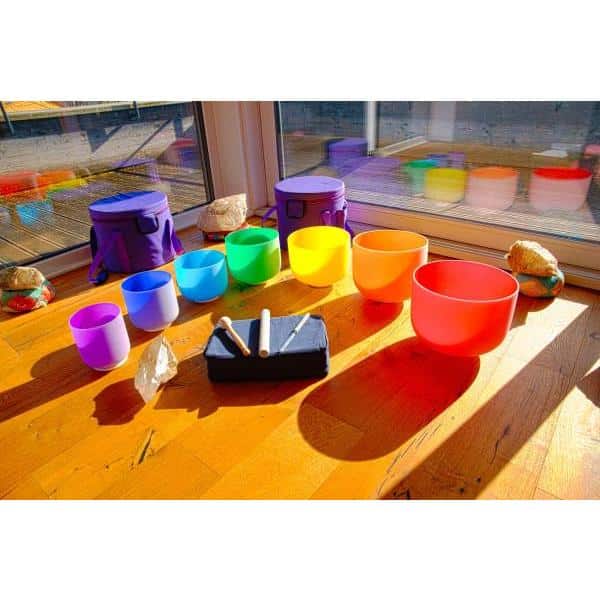 Chakra - Kristallklangschalen Set