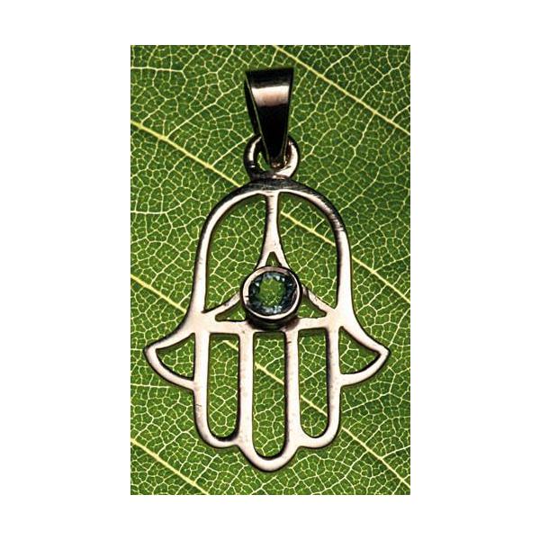 Healing Hand mit blauem Topas